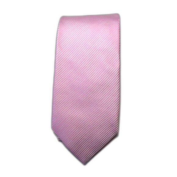 Boss Hugo Boss 100% Silk Made In Italy Men's Necktie Pink Stripe - Picture 1 of 5